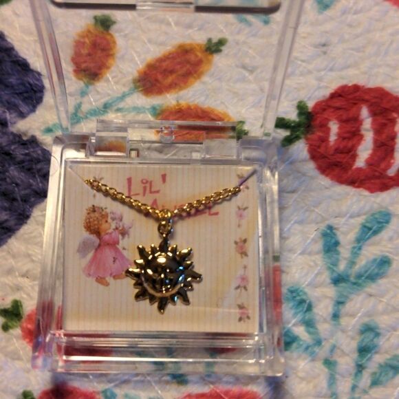 Lil' Angel vintage gold Tone‎  necklace 🌈5 for $25 - Picture 1 of 6
